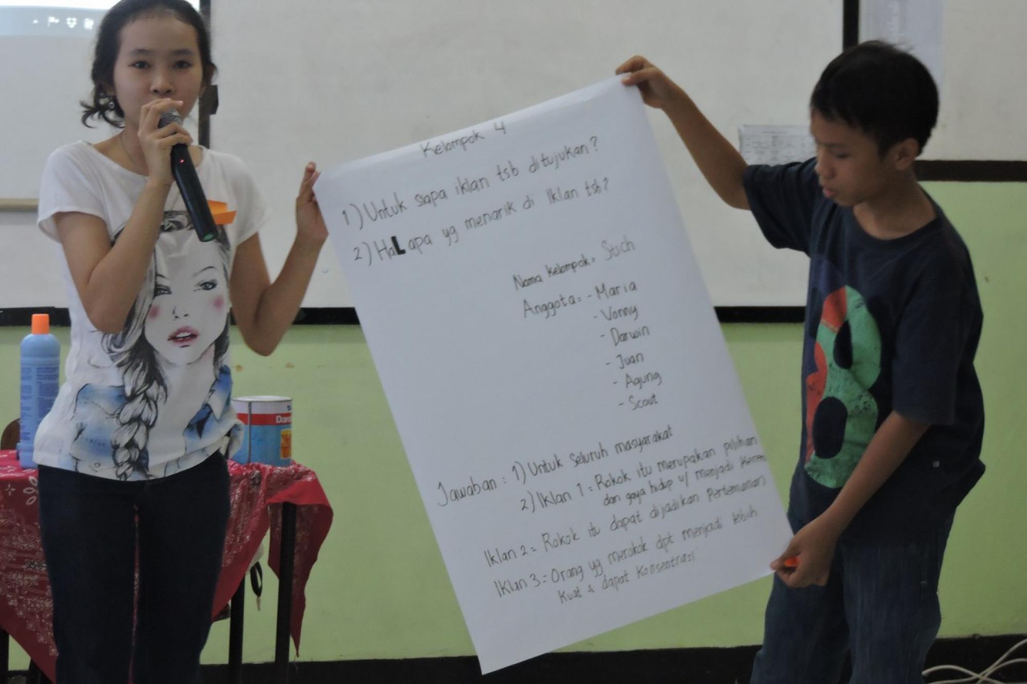 Aksi Penolakan Iklan Rokok SMP Budhaya III Santo Agustinus Jakarta