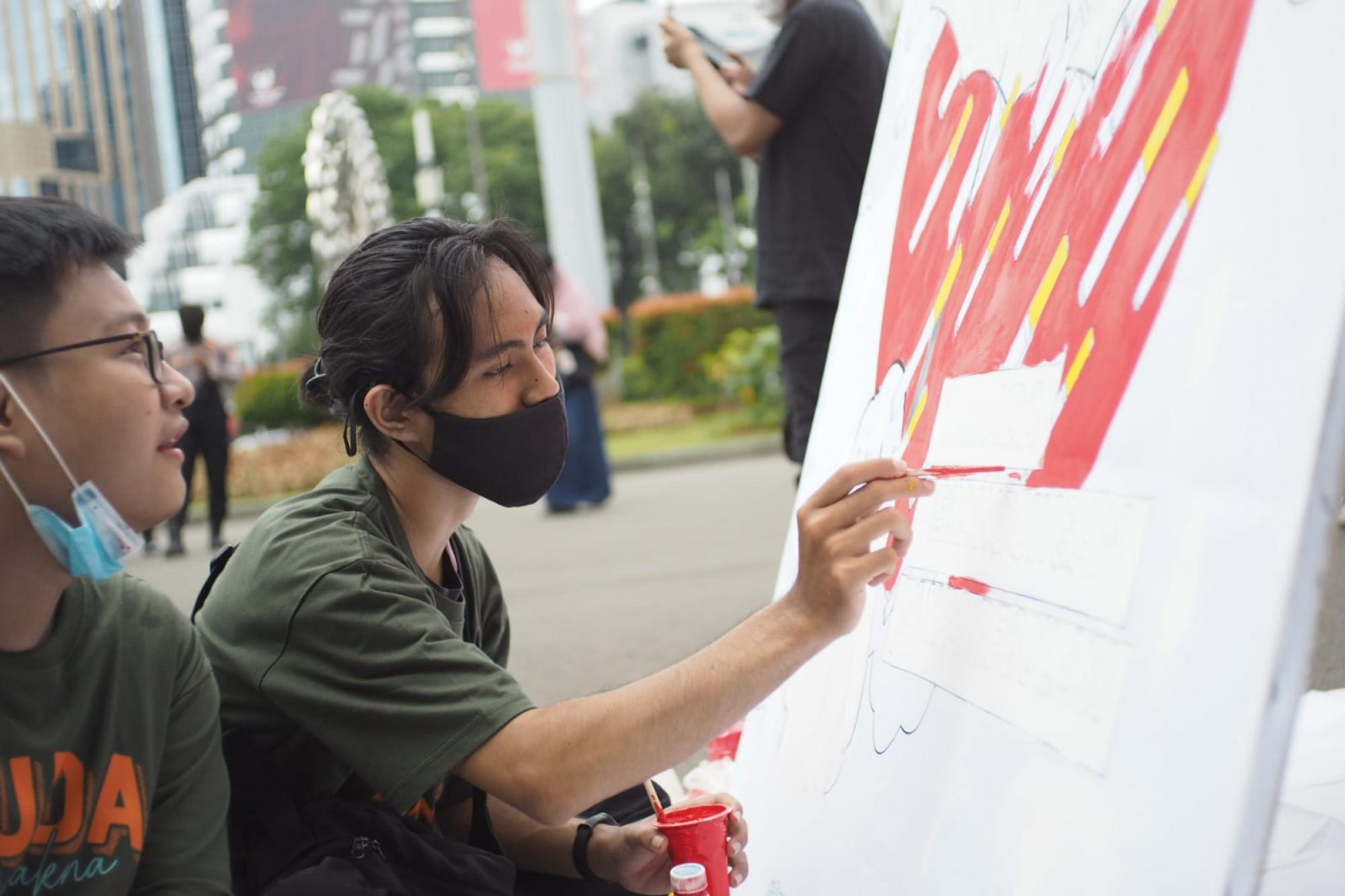 Aksi Kreatif Parade Mural Hari Kesehatan Nasional 2021