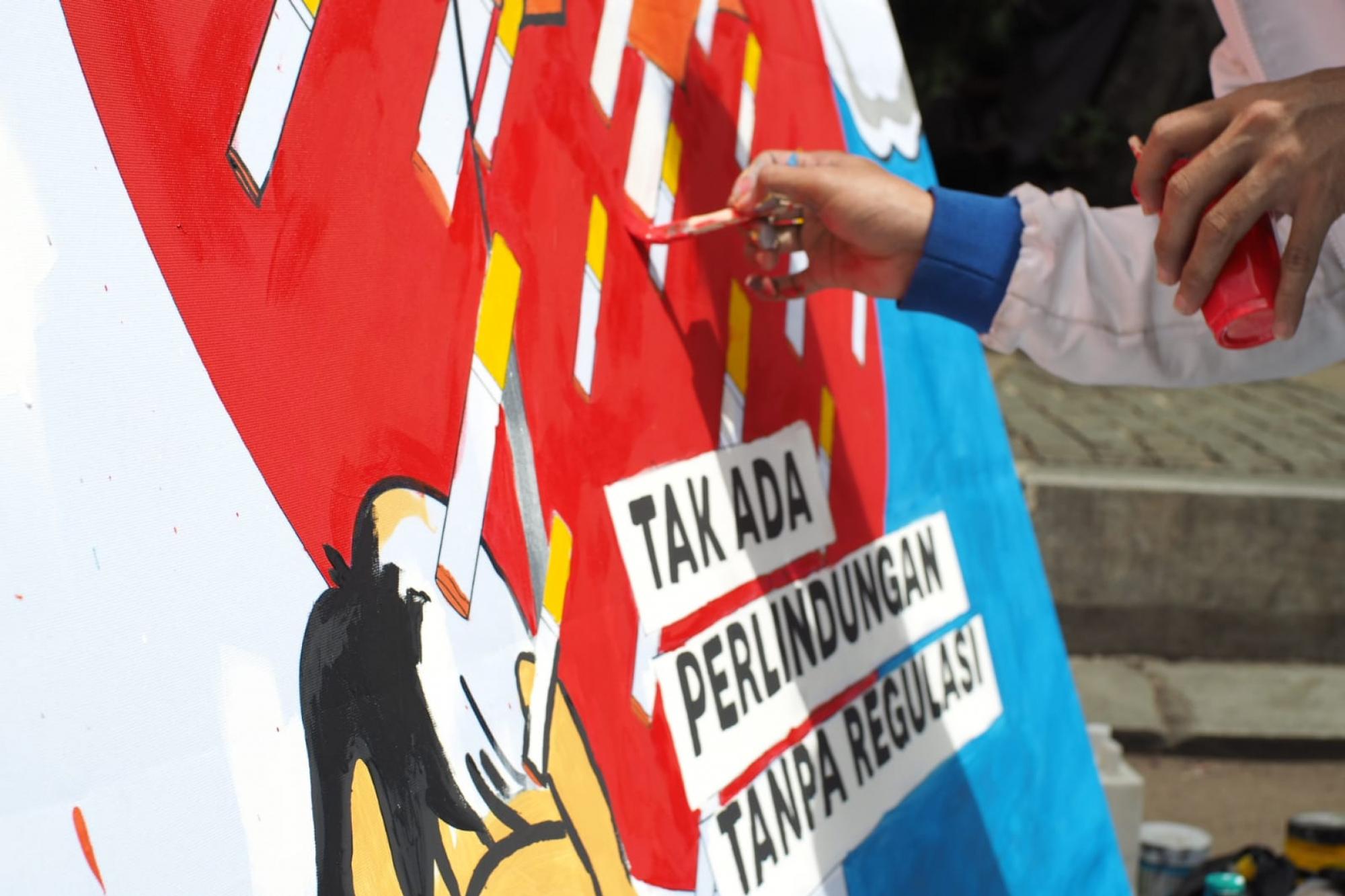 Aksi Kreatif Parade Mural Hari Kesehatan Nasional 2021