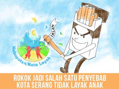 Rokok Jadi Salah Satu Penyebab Kota Serang Tidak Layak Anak