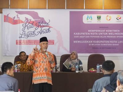 Lindungi Anak dari Dampak Negatif Rokok, 19 Kabupaten-Kota di Sumatera Barat Berkomitmen Miliki Peraturan KTR dan Pelarangan IPS Rokok