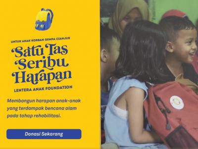 Satu Tas Seribu Harapan untuk Korban Gempa Cianjur